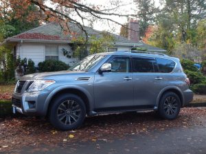 gray blue nissan armada